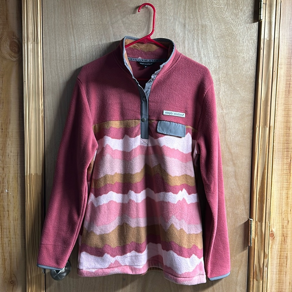 NWOT simply southern fleece pullover size medium